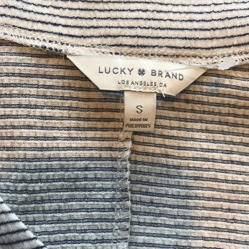 Lucky Brand Ruffle Sleeve Striped Mini Dress S - Picture 7 of 9